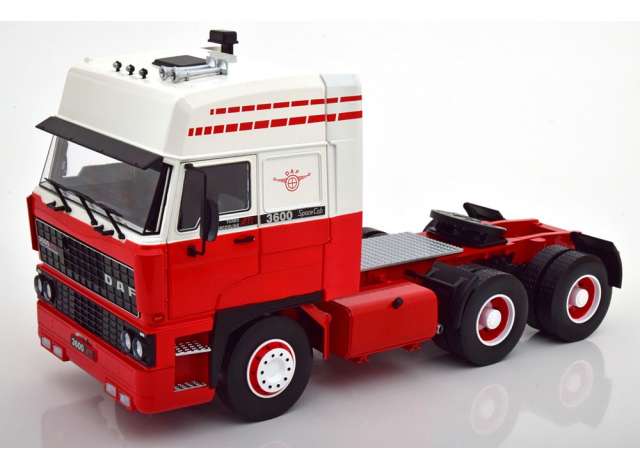 DAF 3600 Space Cab 1986 Rood/Wit - 1:18